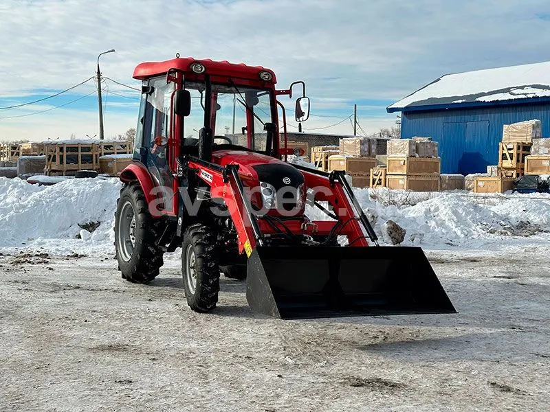 Минитрактор Dongfeng DF-404C G2 с кабиной с фронтальным погрузчиком
